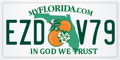 FL license plate EZDV79