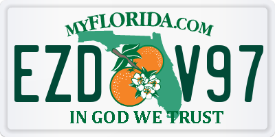 FL license plate EZDV97