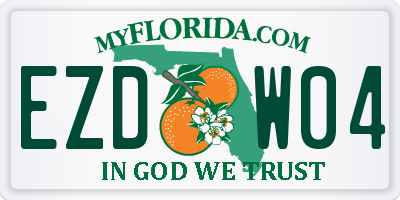 FL license plate EZDW04