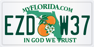 FL license plate EZDW37