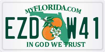 FL license plate EZDW41