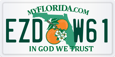FL license plate EZDW61