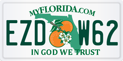 FL license plate EZDW62