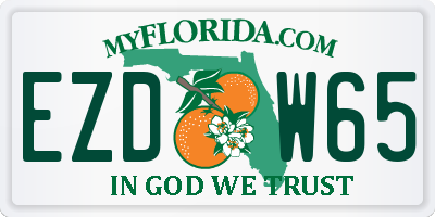 FL license plate EZDW65