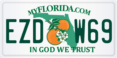 FL license plate EZDW69