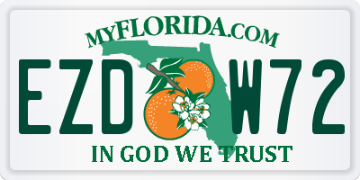FL license plate EZDW72