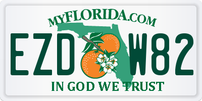 FL license plate EZDW82
