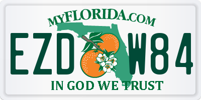 FL license plate EZDW84