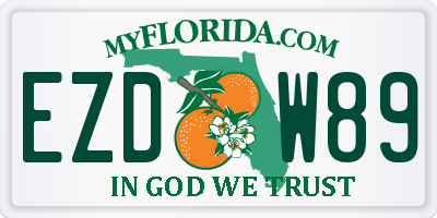 FL license plate EZDW89