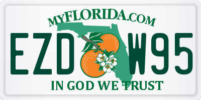 FL license plate EZDW95