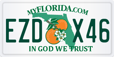 FL license plate EZDX46