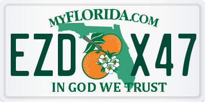 FL license plate EZDX47