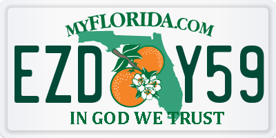 FL license plate EZDY59