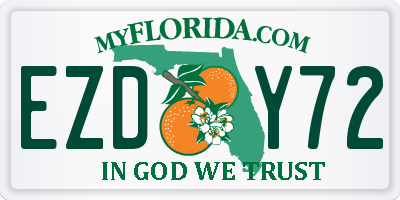 FL license plate EZDY72
