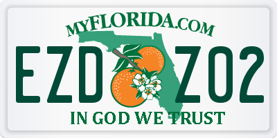 FL license plate EZDZ02
