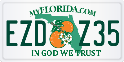 FL license plate EZDZ35