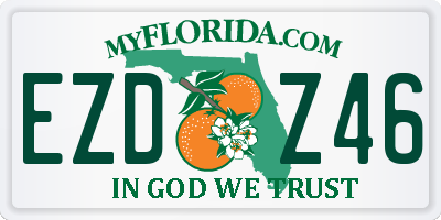 FL license plate EZDZ46