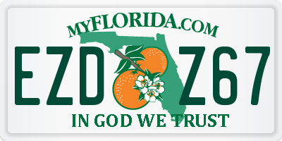 FL license plate EZDZ67