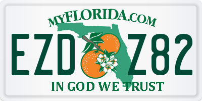 FL license plate EZDZ82