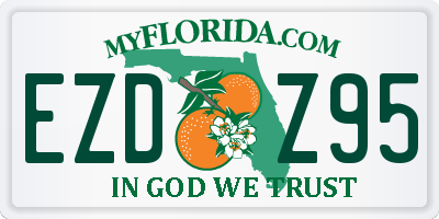 FL license plate EZDZ95