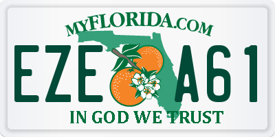 FL license plate EZEA61