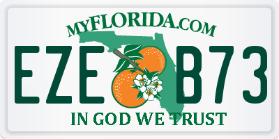 FL license plate EZEB73