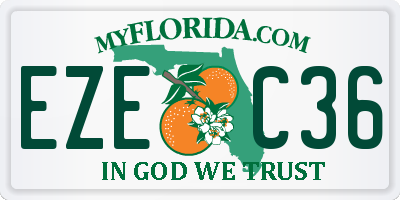 FL license plate EZEC36