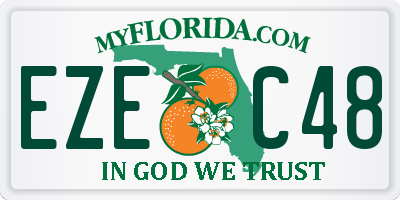 FL license plate EZEC48