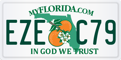 FL license plate EZEC79