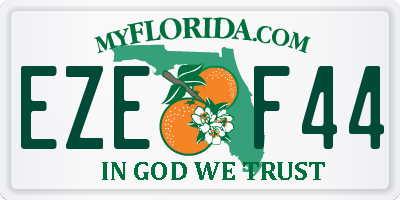 FL license plate EZEF44