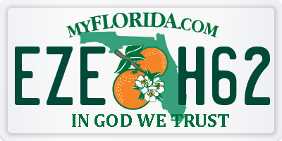 FL license plate EZEH62