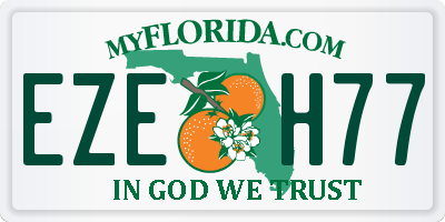 FL license plate EZEH77