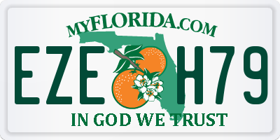 FL license plate EZEH79