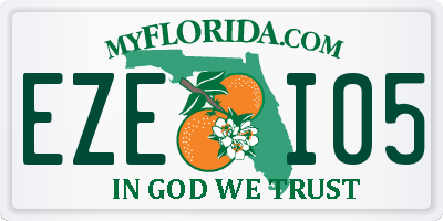 FL license plate EZEI05