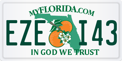FL license plate EZEI43