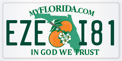 FL license plate EZEI81