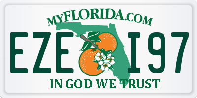 FL license plate EZEI97