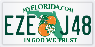 FL license plate EZEJ48