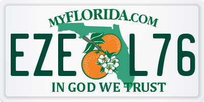 FL license plate EZEL76
