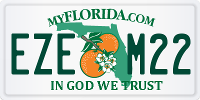 FL license plate EZEM22