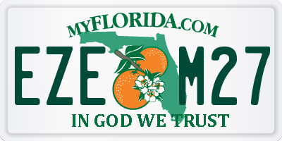 FL license plate EZEM27