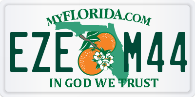 FL license plate EZEM44