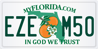 FL license plate EZEM50
