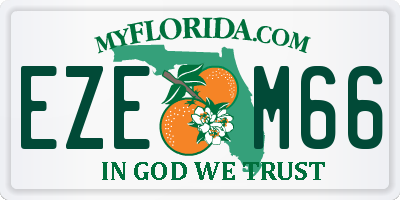 FL license plate EZEM66
