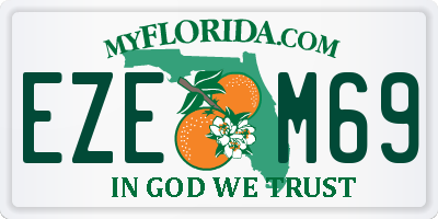 FL license plate EZEM69