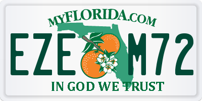FL license plate EZEM72
