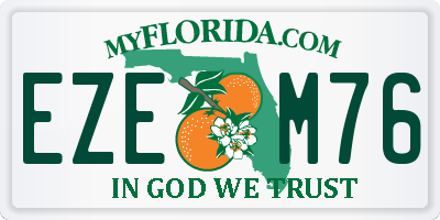 FL license plate EZEM76