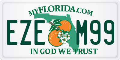FL license plate EZEM99