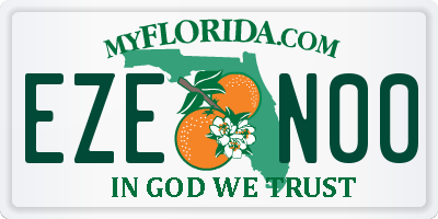 FL license plate EZEN00