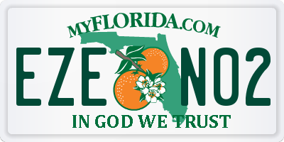FL license plate EZEN02